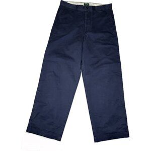 J. Crew Men’s Oarsman Giant Fit Chino Pants Navy Blue Wide Cuffed 30x29 NWT